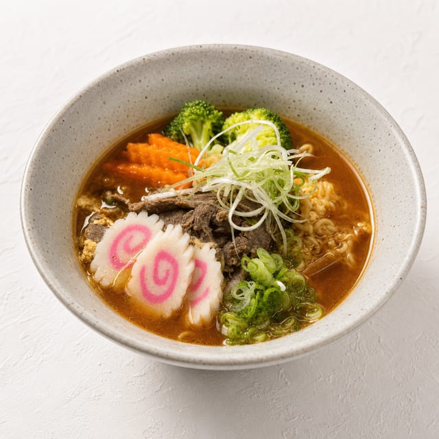 Spicy Korean Noodle Soup (Ramyon).