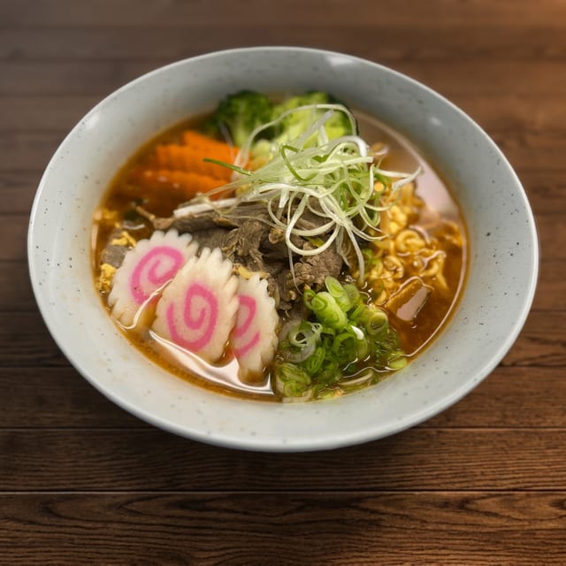 Spicy Korean Noodle Soup (Ramyon).